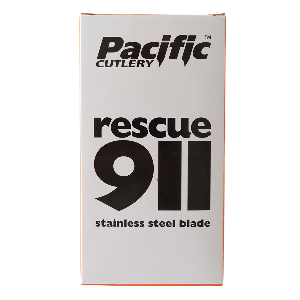 Pacific Cutlery Rescue 911 Knife with Sheath 7cm Orange