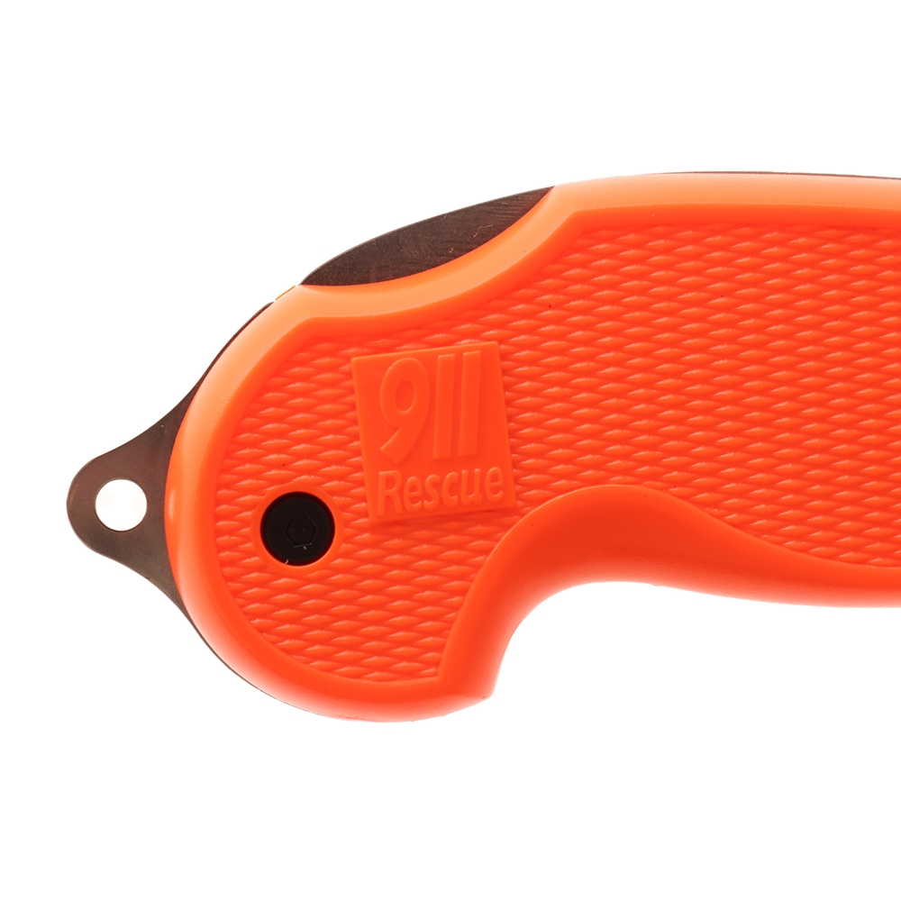 Pacific Cutlery Rescue 911 Knife with Sheath 7cm Orange