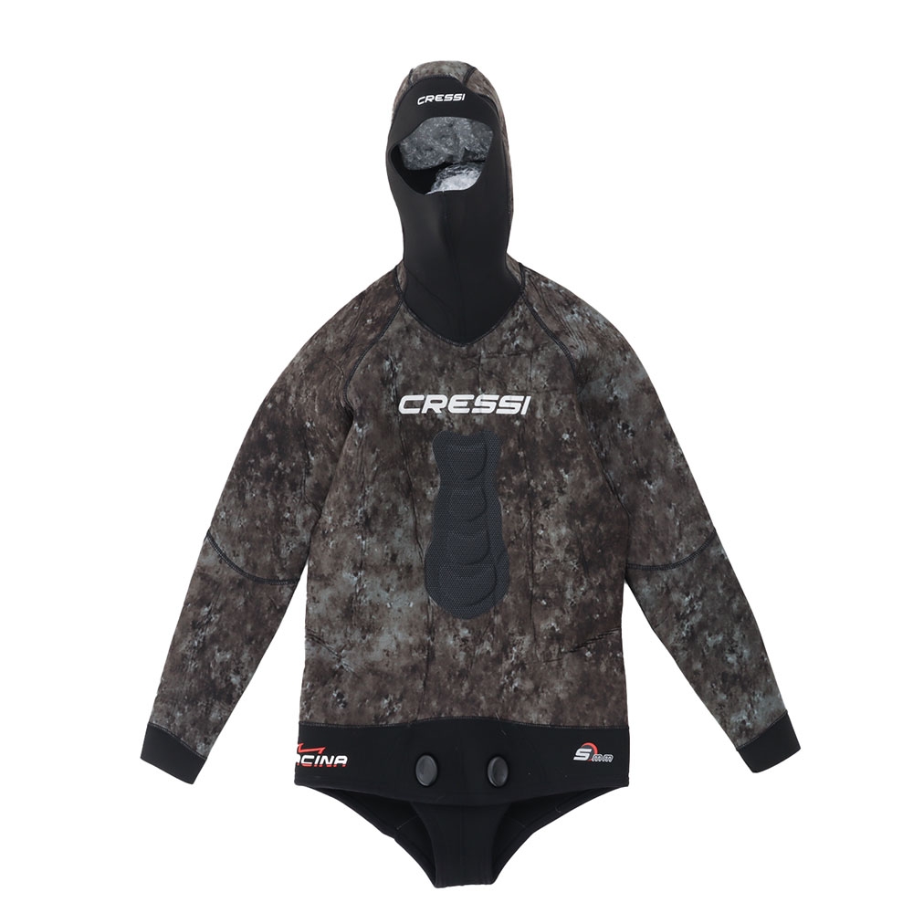 Cressi Tracina Mens Spearfishing Wetsuit Jacket Top 5mm 3XL