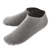 Black Shag Merino Ankle Socks Grey US6-US10