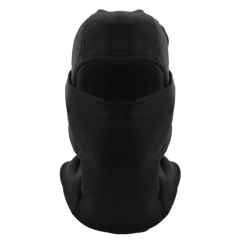 Black Shag Fleece Windproof Balaclava Black