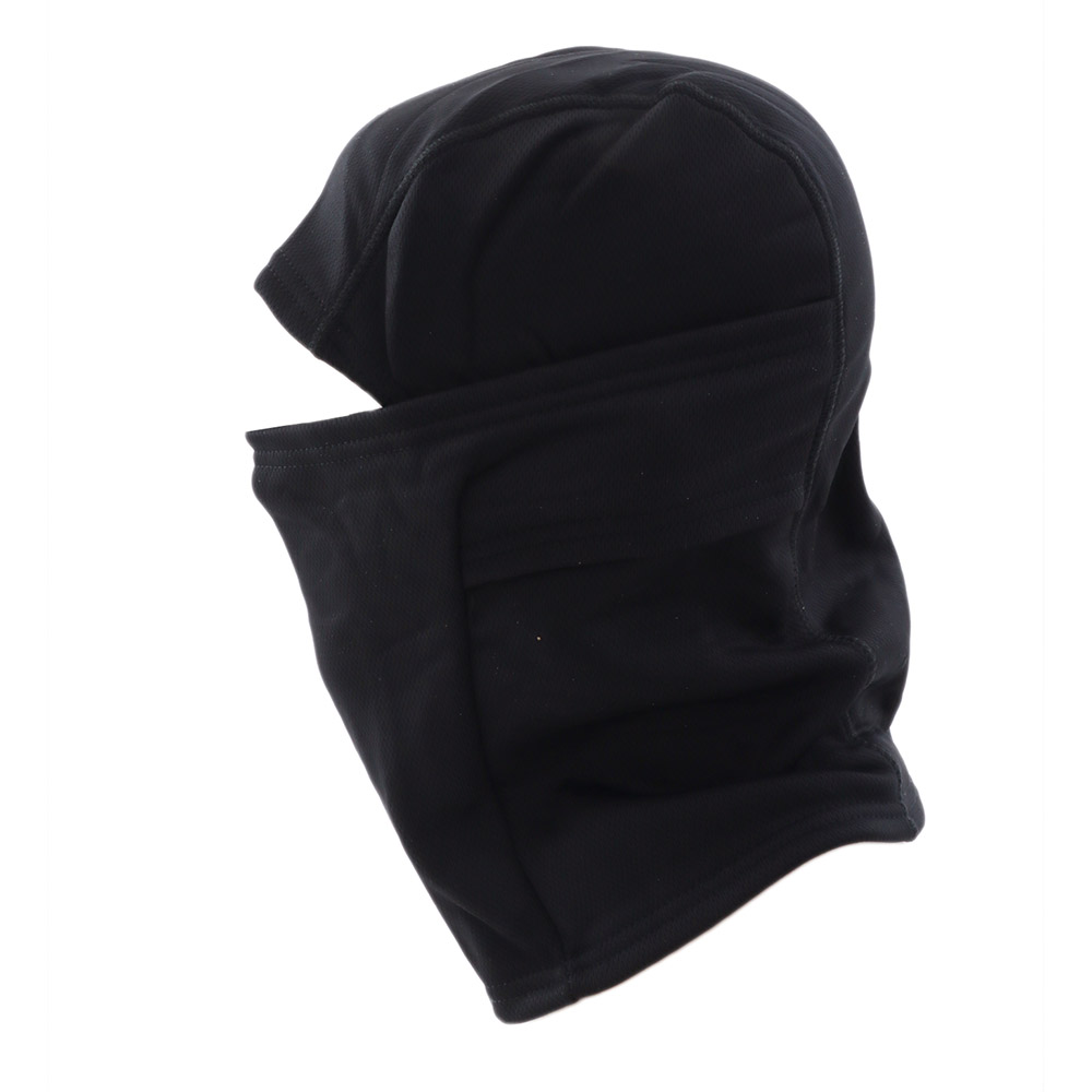 Black Shag Fleece Windproof Balaclava Black