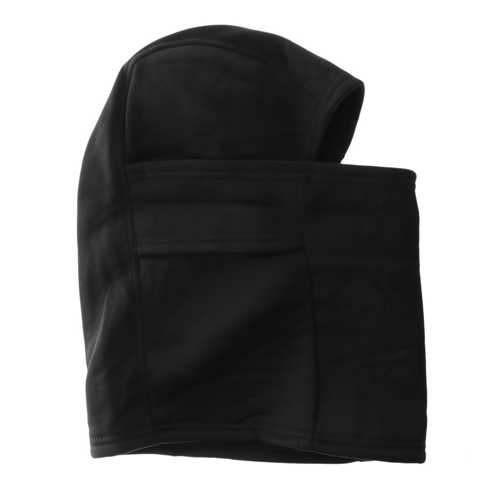 Black Shag Fleece Windproof Balaclava Black