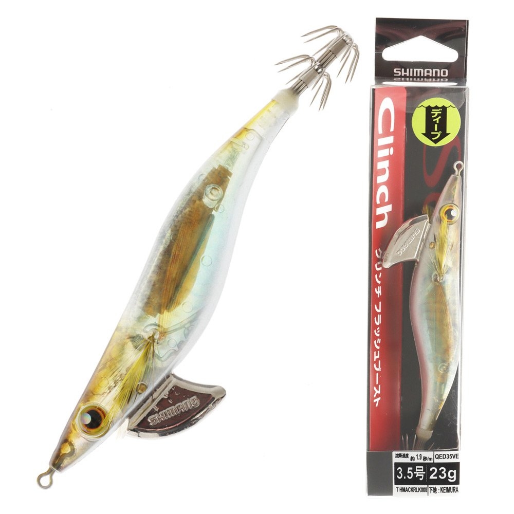 Shimano Sephia Clinch FlashBoost Squid Jig Size 3.5 23g Natural Jack Mackerel