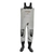Black Shag Neoprene Chest Waders with Waterproof Front Pocket 4mm US14