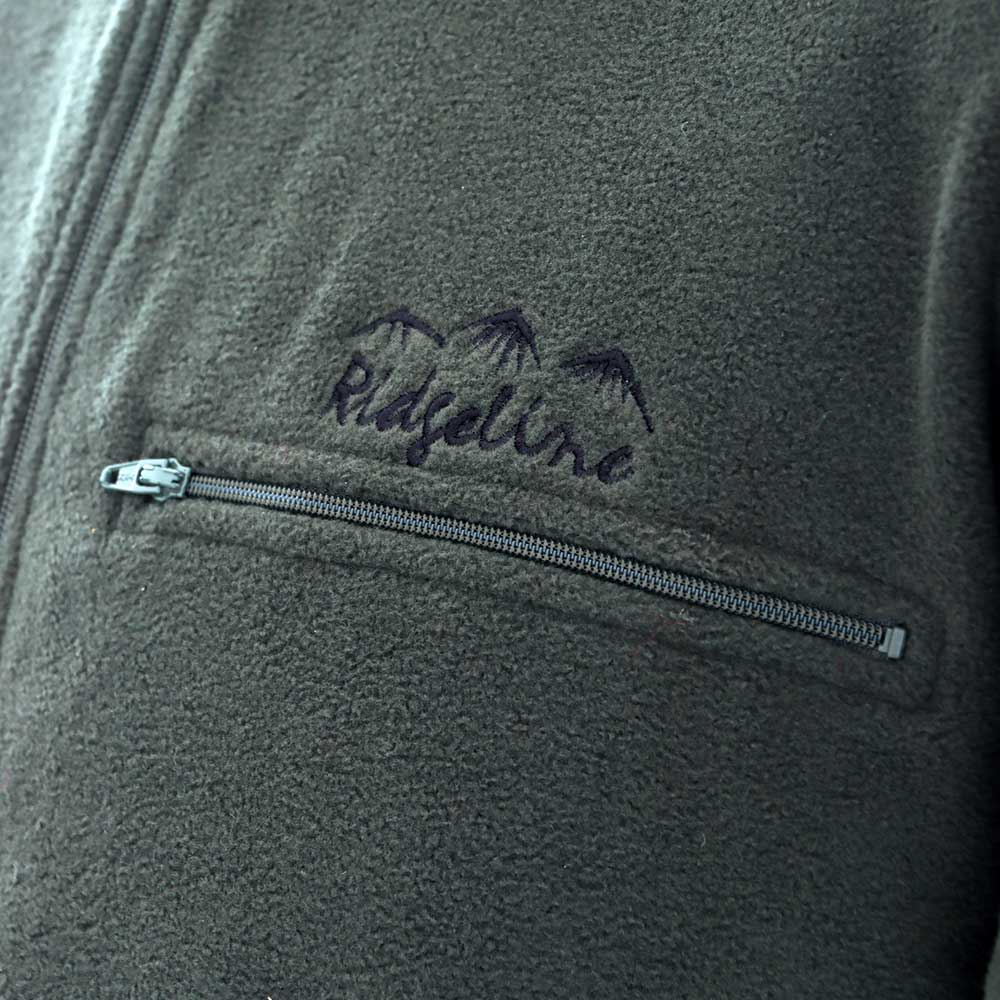 Ridgeline Micro V2 Fleece Long Sleeve Zip Shirt Olive Large