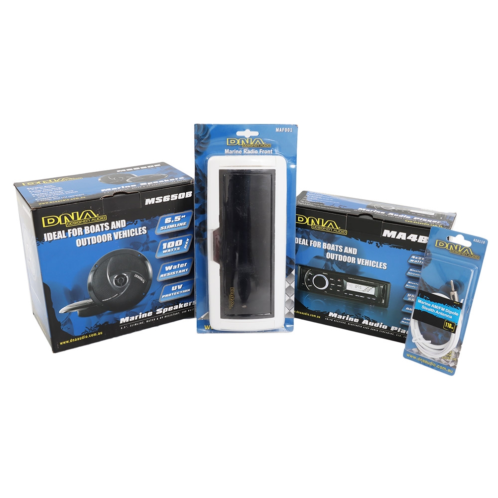 DNA Ultimate Marine Stereo Entertainment System Package Black