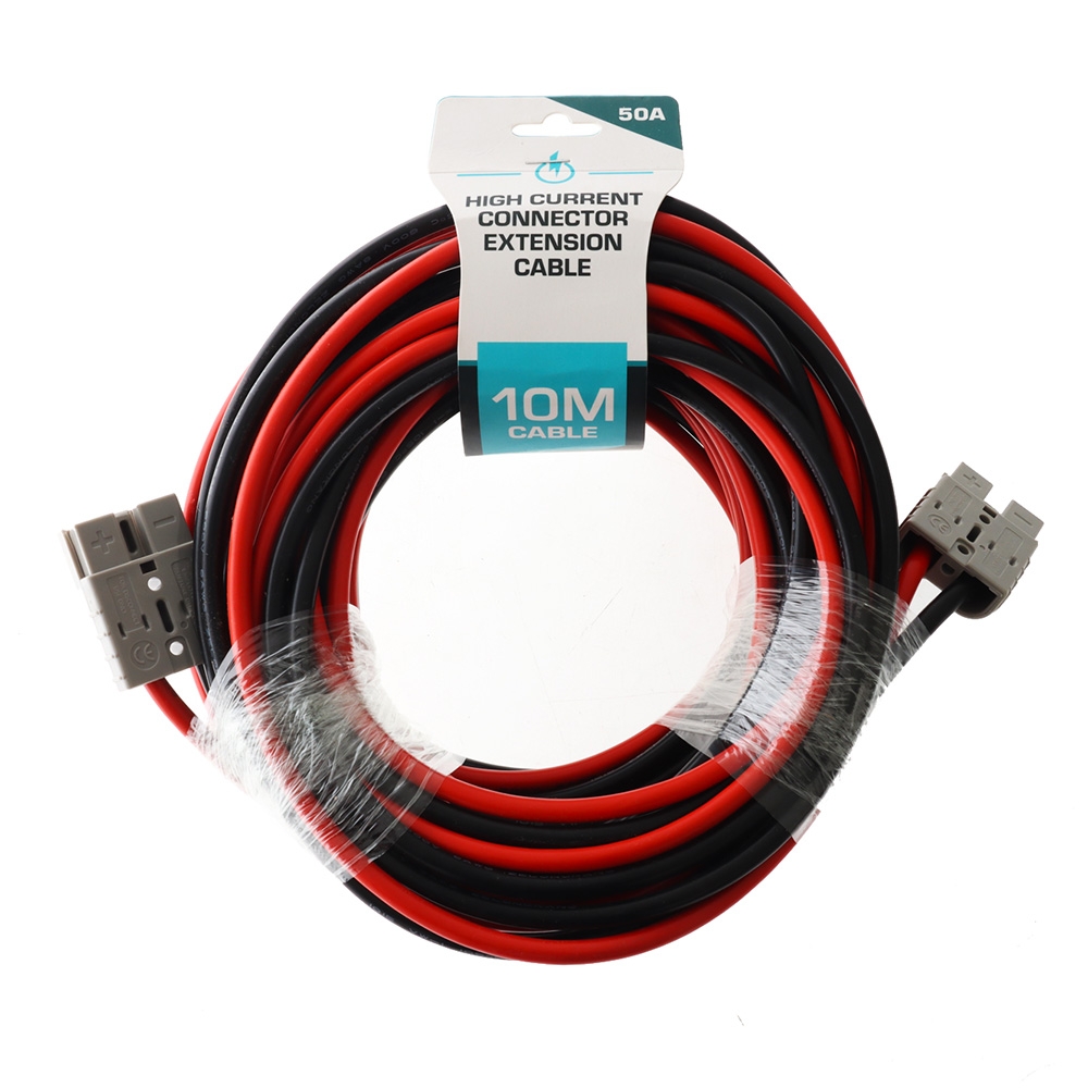 High Current Connector Extension Lead 50A 8AWG 10m