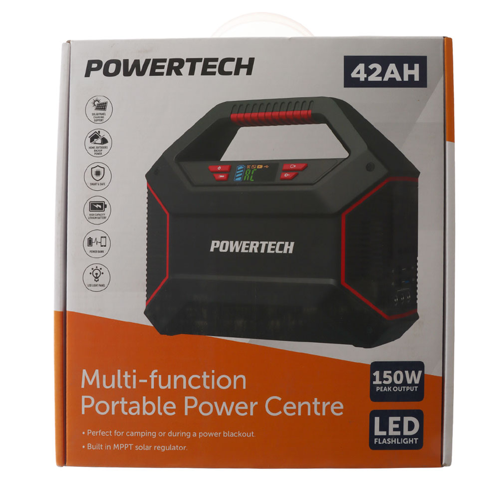 Powertech Multi-Function Portable Power Centre with LCD 42000mAh