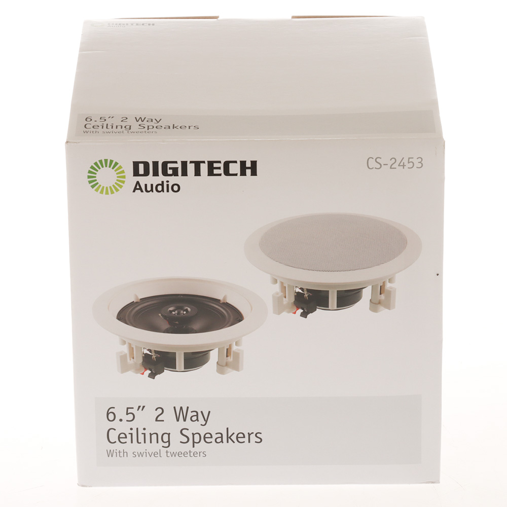 Digitech 2-Way In-Ceiling Speaker 6.5in 40W with Swivel Tweeter