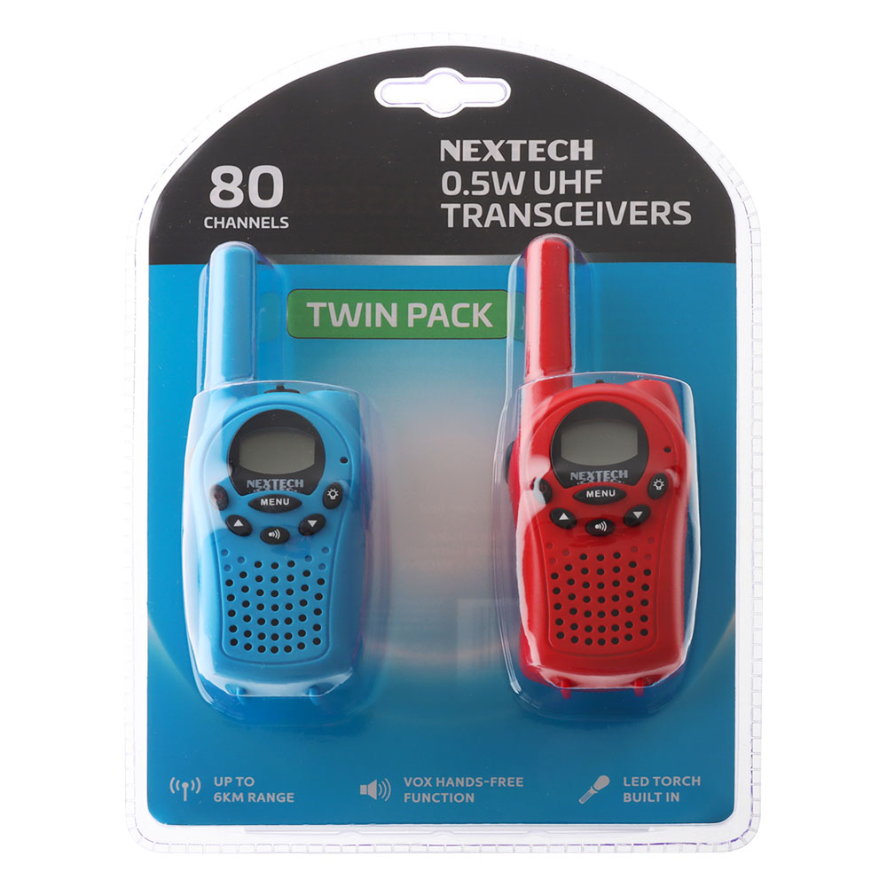 NEXTECH UHF Transceiver Twin Pack 0.5W