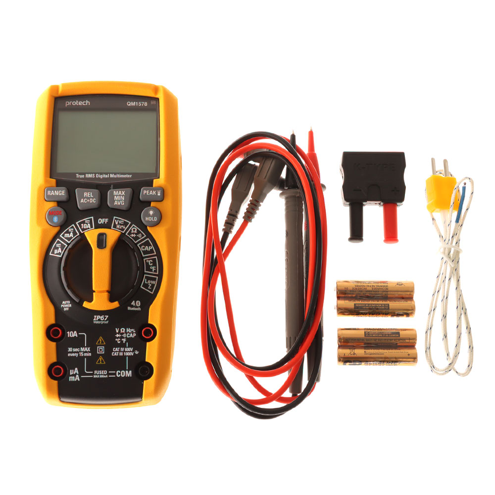 Protech True RMS Digital Multimeter with Bluetooth