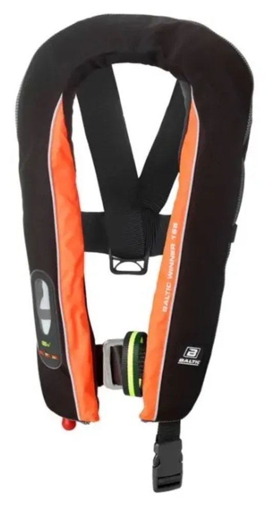Baltic Winner 165 Inflatable Life Jacket Automatic with Harness Black/Orange 40-150kg