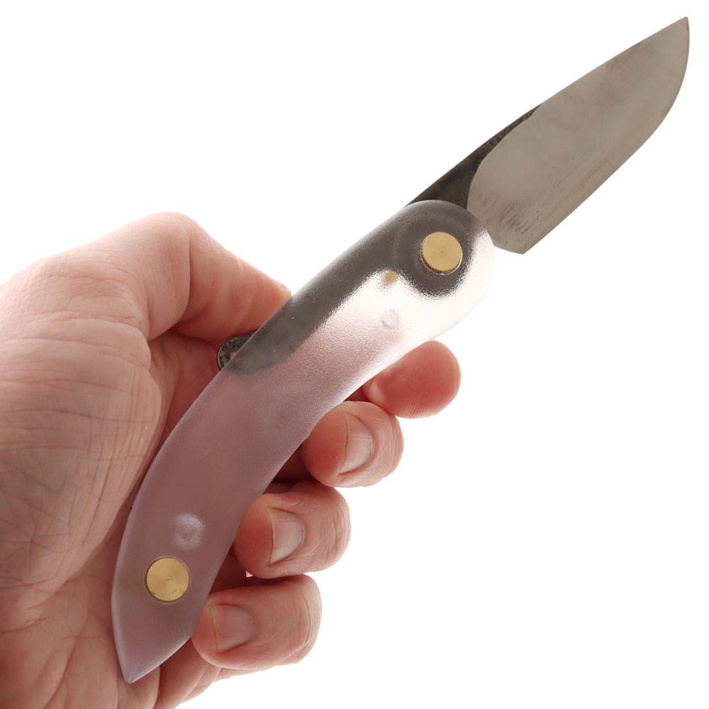 Svord Peasant Knife with Crystal Polycarbonate Handle 7.6cm