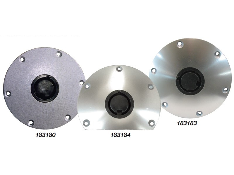 Plug-in Pedestal Base - Anodised Finish Round