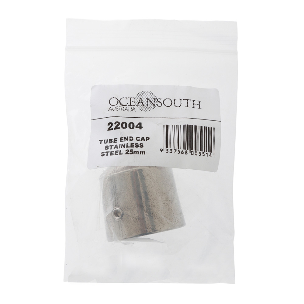 Oceansouth Stainless Steel Tube End Cap 25mm