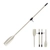 Oceansouth Heavy Duty 2-Piece Split Shaft Aluminium Oars with 12mm Oar Locks Pair 2.15m