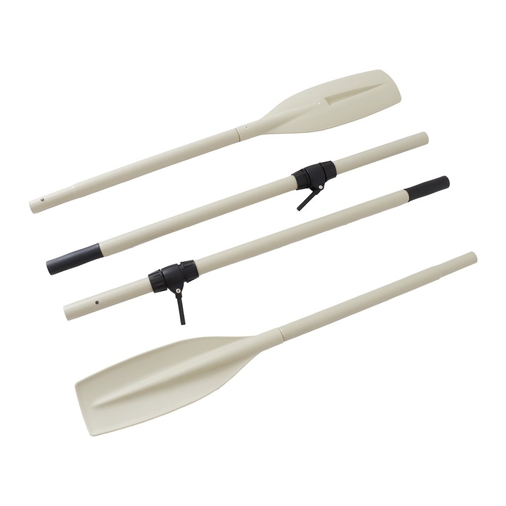 Oceansouth Heavy Duty 2-Piece Split Shaft Aluminium Oars with 12mm Oar Locks Pair