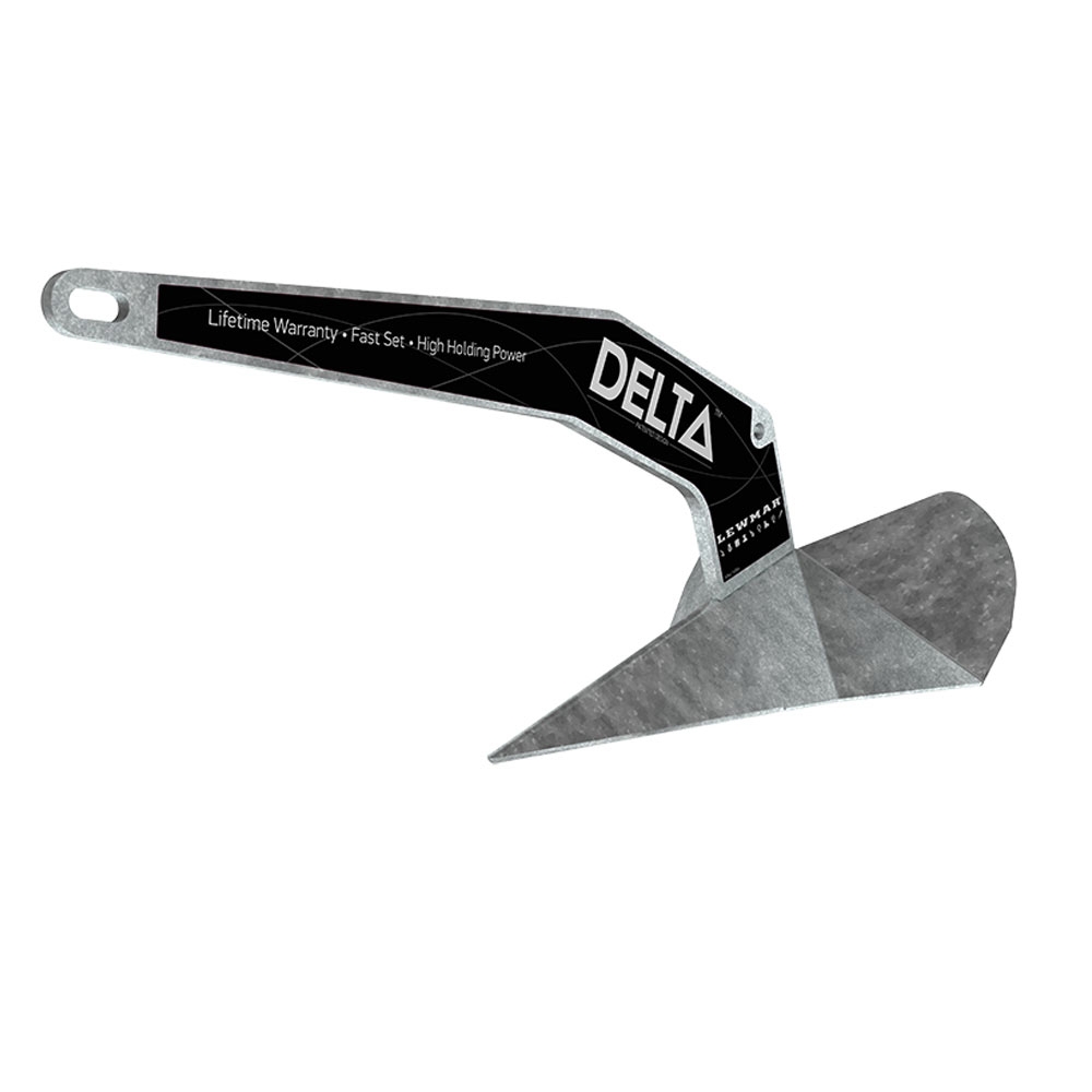 Lewmar Galvanised Delta Anchor 40kg for boats up to 22m