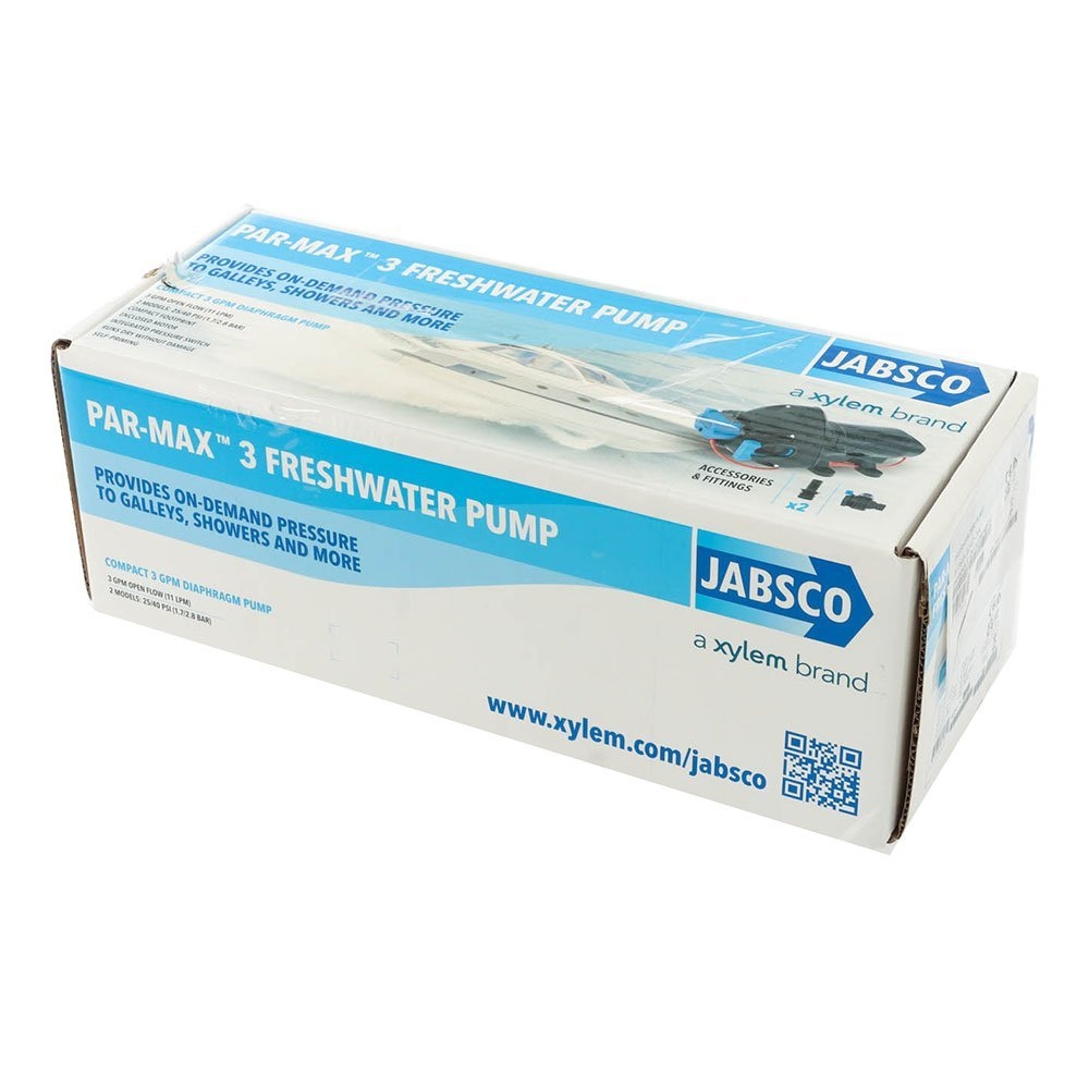 Jabsco PAR-Max 3 Water Pressure System Pump 12VDC 11LPM 25PSI