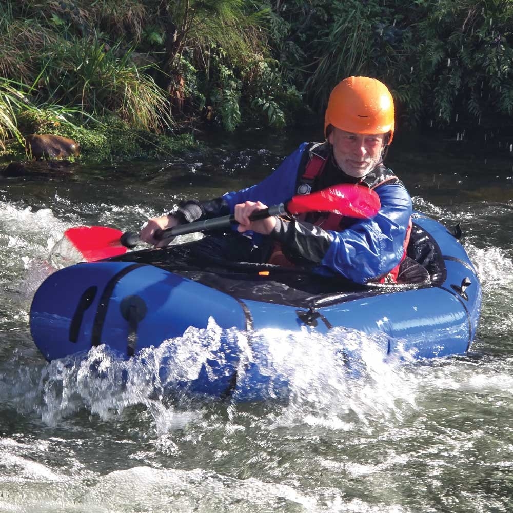 Adventure-XP Packraft Inflatable Kayak with Spray Deck 235cm Red