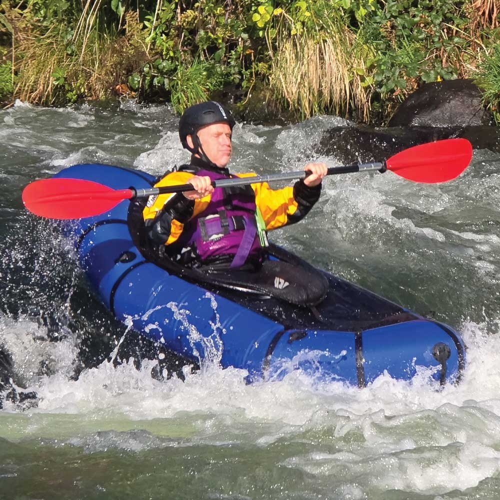 Adventure-XP Packraft Inflatable Kayak with Spray Deck 235cm Blue