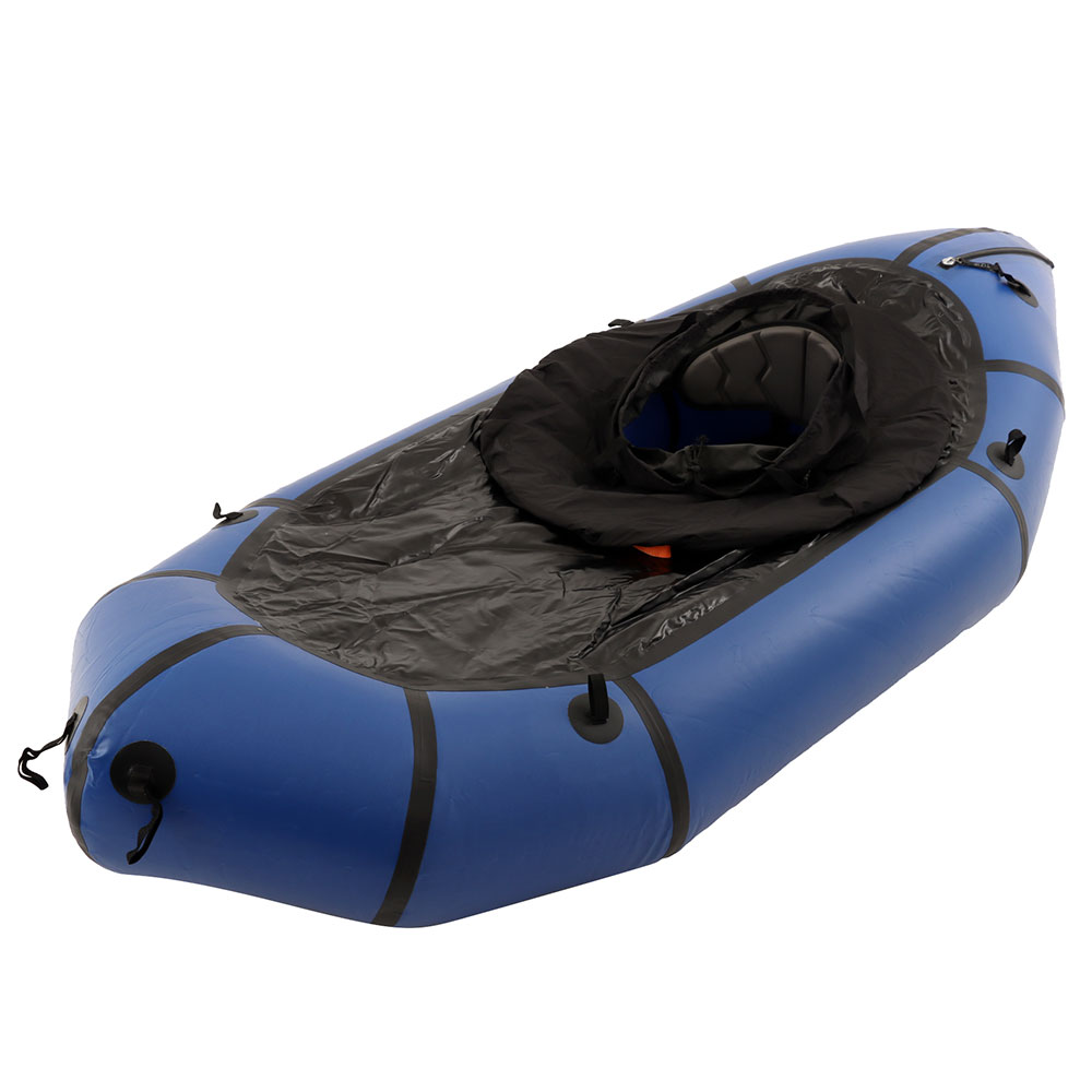 Adventure-XP Packraft Inflatable Kayak with Spray Deck 235cm Blue