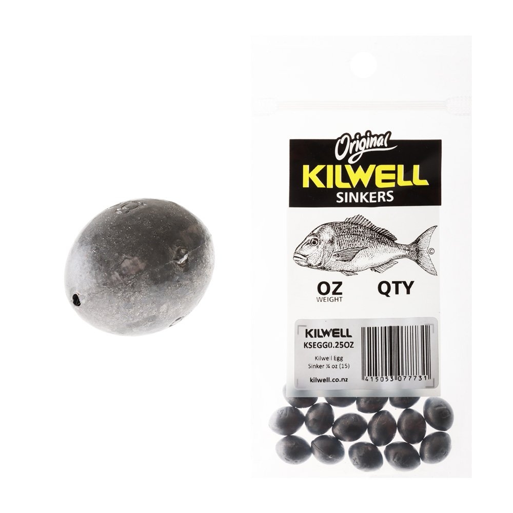 Kilwell Egg Sinkers 1/4oz Qty 15