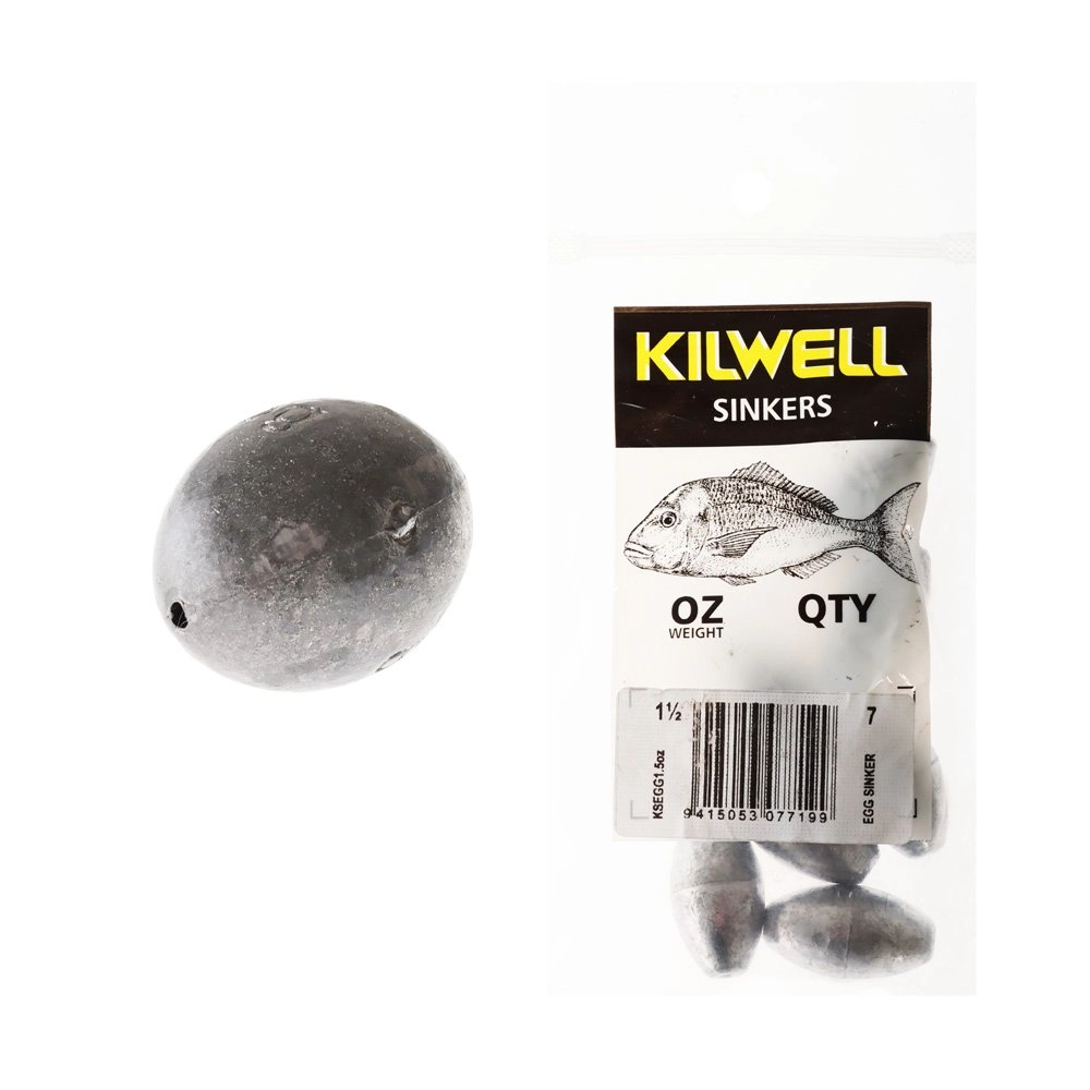 Kilwell Egg Sinkers 1 1/2oz Qty 7