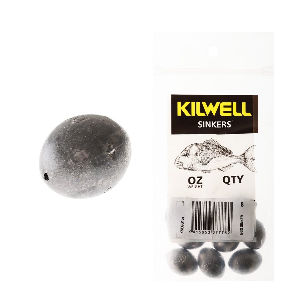 Kilwell Egg Sinkers 1oz Qty 8