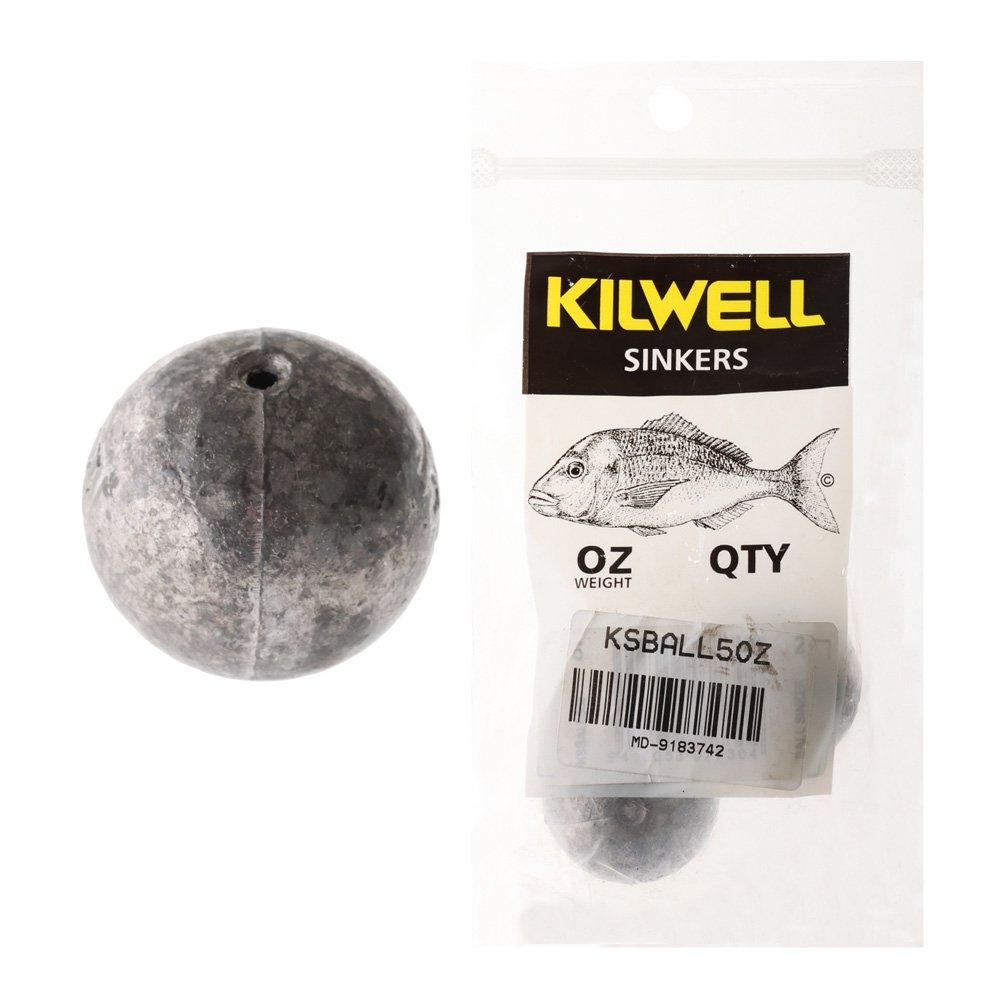 Kilwell Ball Sinkers 5oz Qty 2