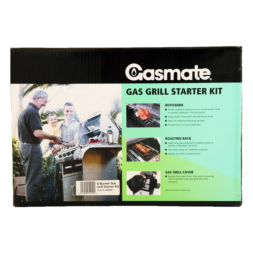 Gasmate 6 Burner BBQ Starter Kit