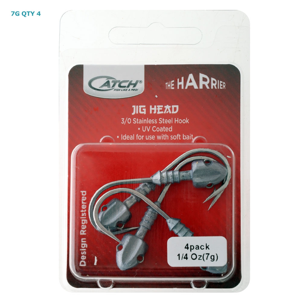 Catch Harrier Jig Head with Gripper