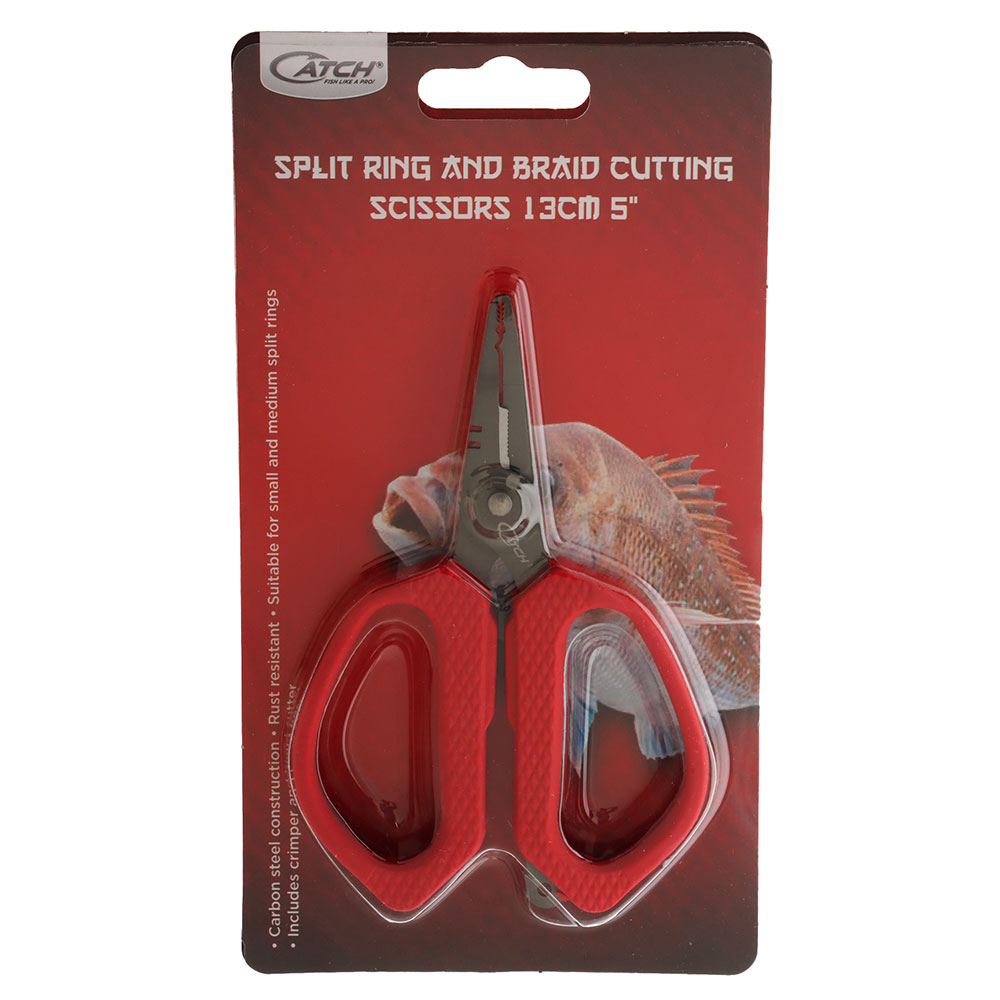 Catch Split Ring and Braid Cutting Scissors 13cm