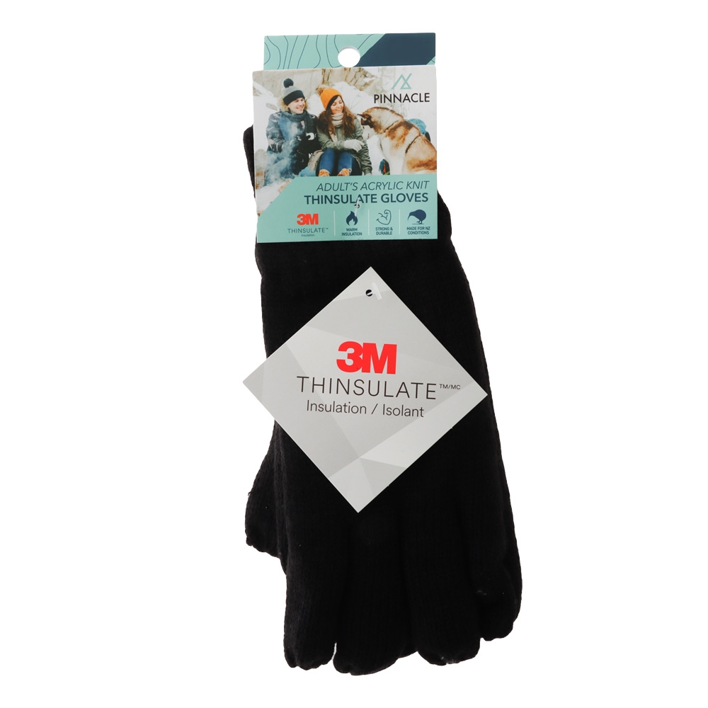 Adults Acrylic Thinsulate Knit Gloves S/M