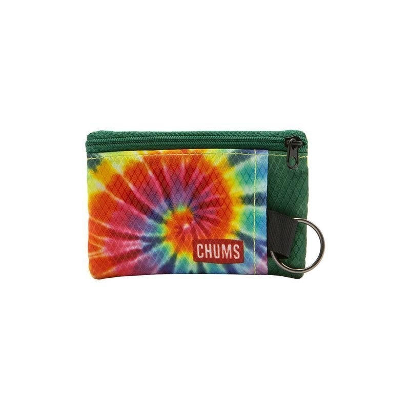 Chums Surfshorts Keyring Wallet with ID Window Rainbow Tie Dye