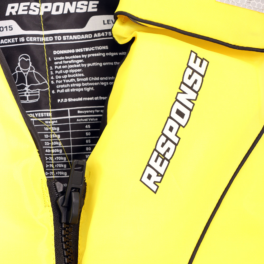 RESPONSE P100 Level 100 Youth Life Jacket Yellow 25-40kg