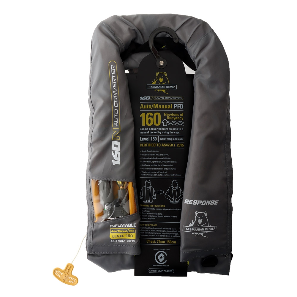 RESPONSE Level 160N Manual/Auto Inflatable Life Jacket Grey