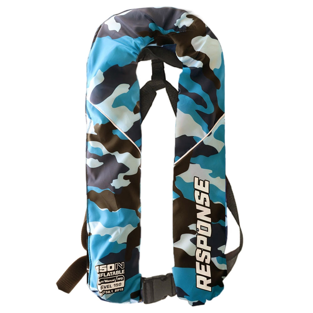 RESPONSE Level 150N Manual/Auto Inflatable Life Jacket Ocean Camo