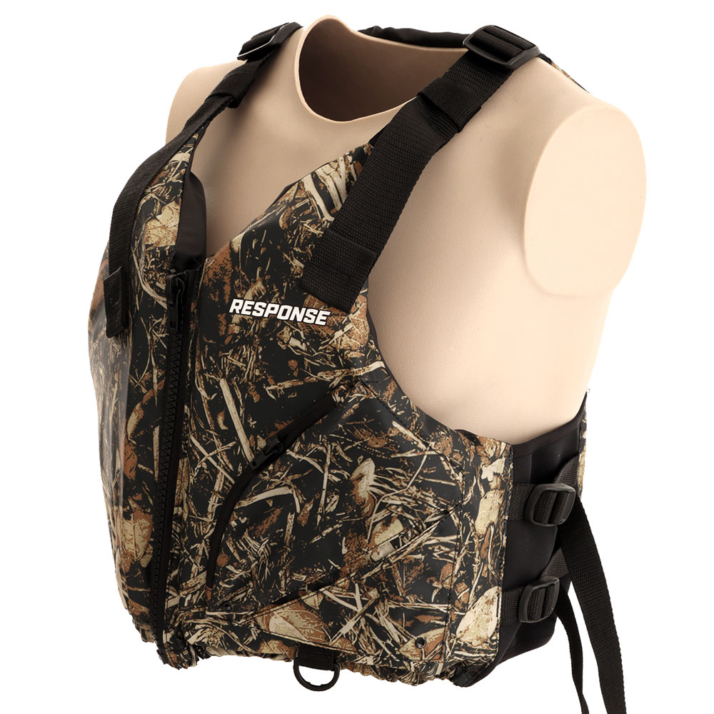 RESPONSE MF50S Level 50 Kayak Life Vest Camo 40kg and Up
