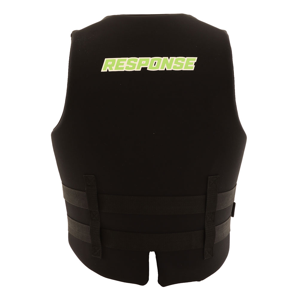 RESPONSE Neoprene Level 50S PFD Life Vest Black/Green XL 60kg and Up