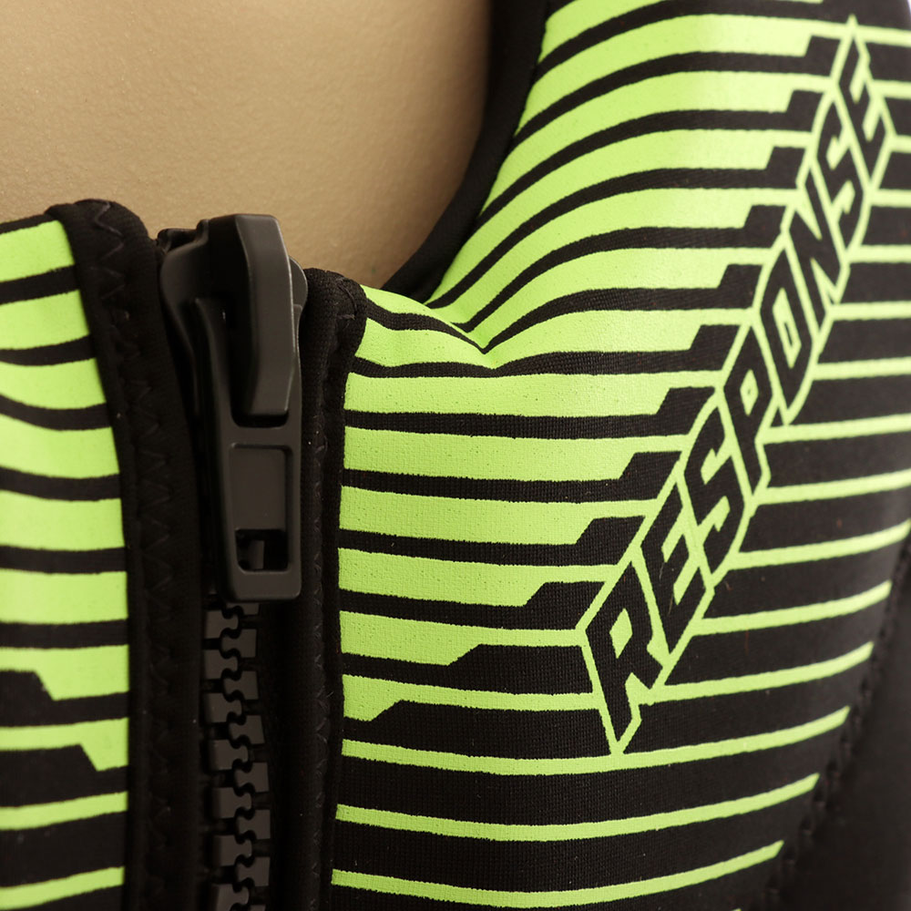 RESPONSE Neoprene Level 50S PFD Life Vest Black/Green XL 60kg and Up