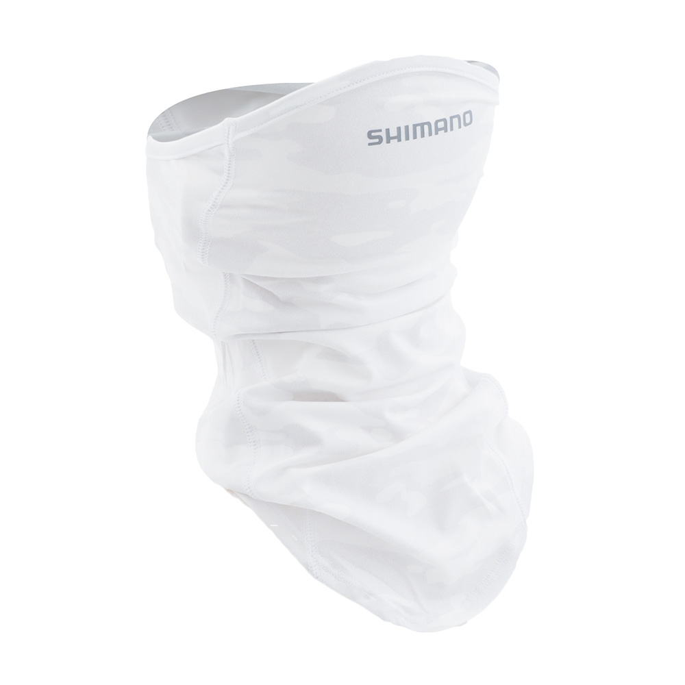 Shimano Sun Protection Neck Gaiter/Face Mask UPF50 White Camo