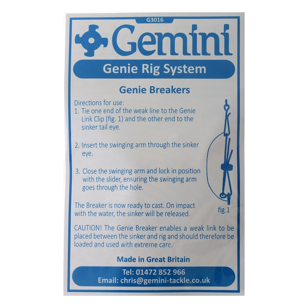 Gemini Genie Breaker Clip Qty 5