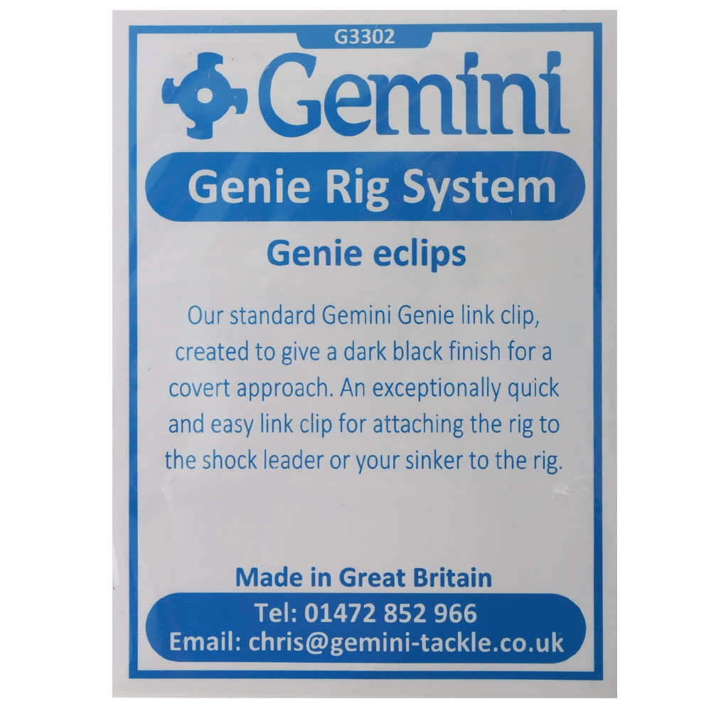 Gemini Genie Eclips Black Link Clips Qty 8