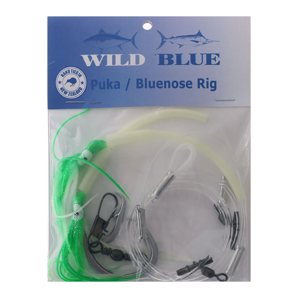 Wild Blue Tackle Puka Rig Green Skirt