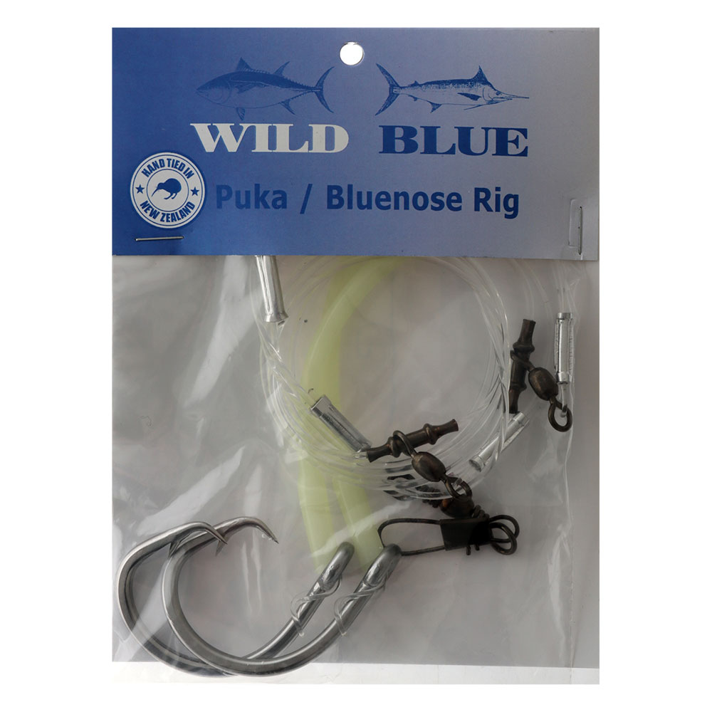 Wild Blue Tackle Puka Rig with Lumo Sleeve 14/0