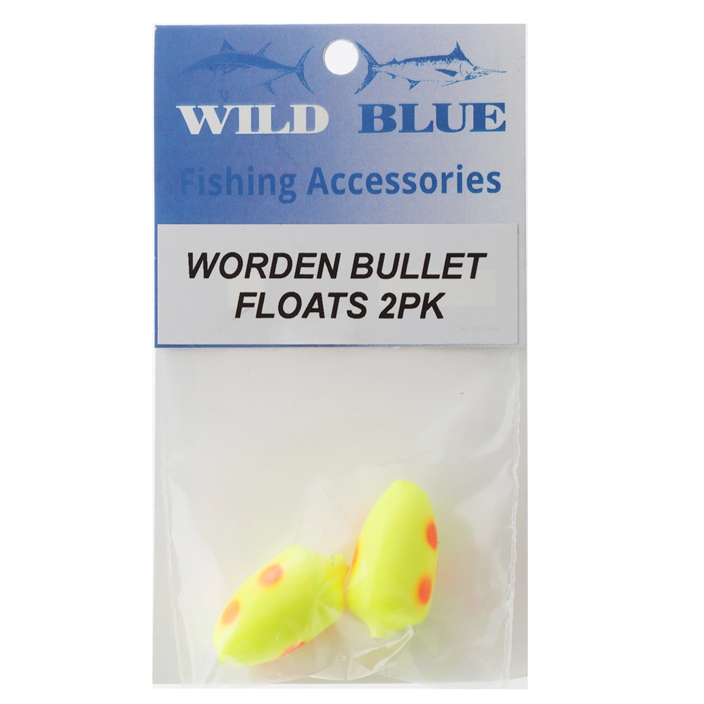 Wild Blue Tackle Wordens Bullet Floats Clown Qty 2 Wild Blue Tackle Wordens Bullet Floats Clown Qty 2