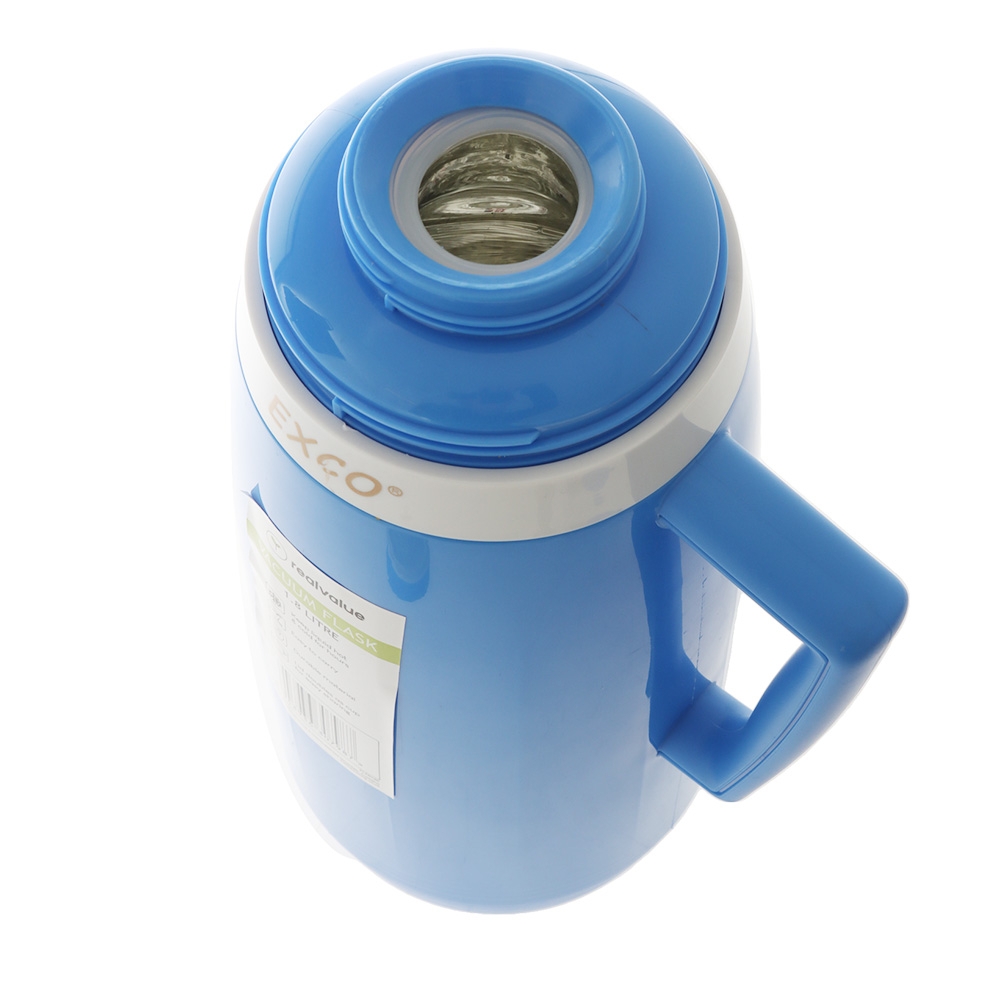 Real Value Vacuum Flask 1.8L Blue