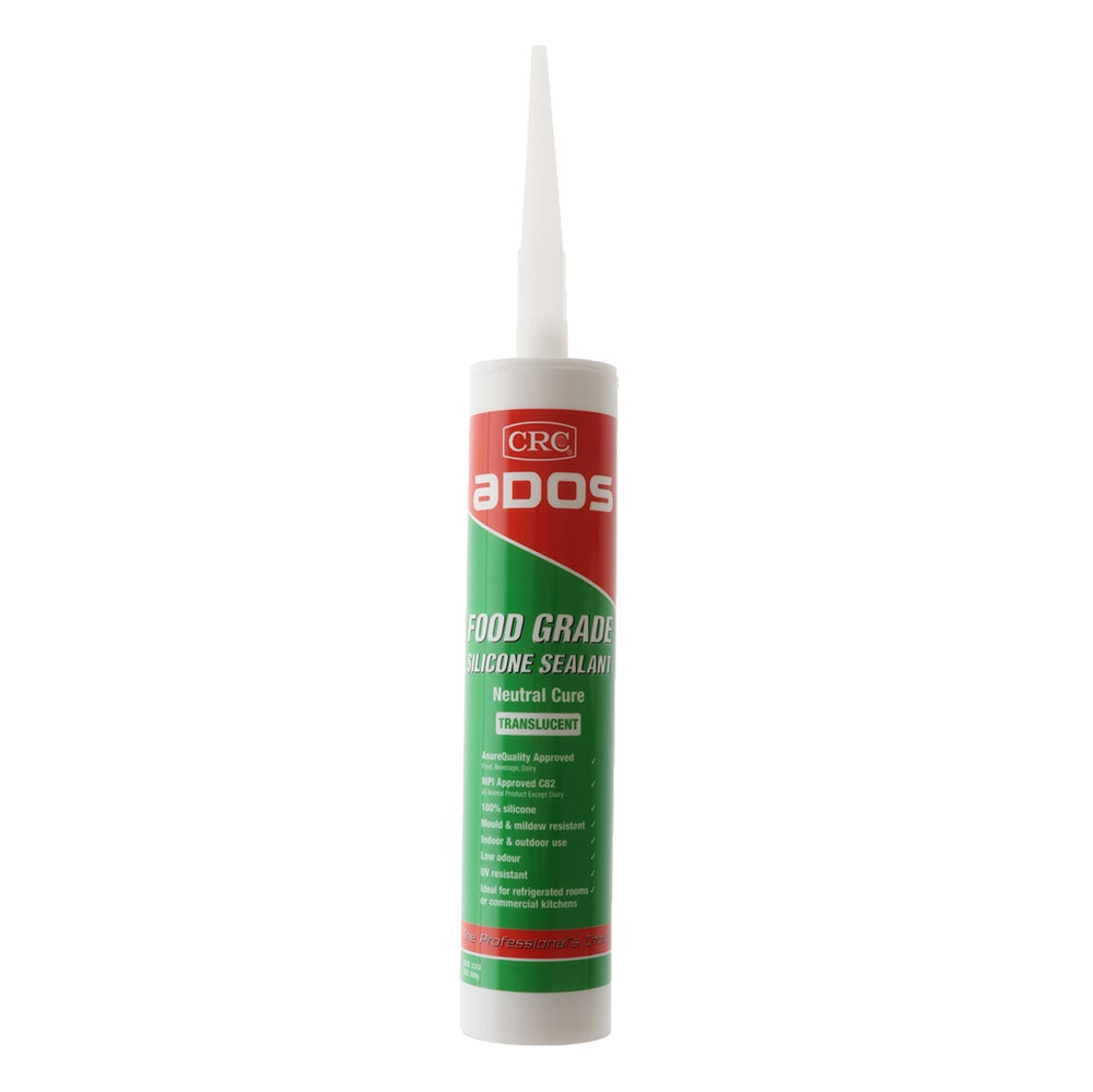 ADOS Food Grade Silicone Sealant Cartridge Translucent 300g